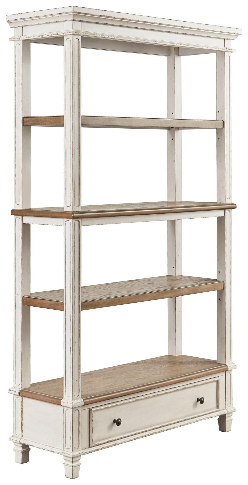 Ashley Furniture Realyn - Brown / White - Bookcase | Meri Furniture