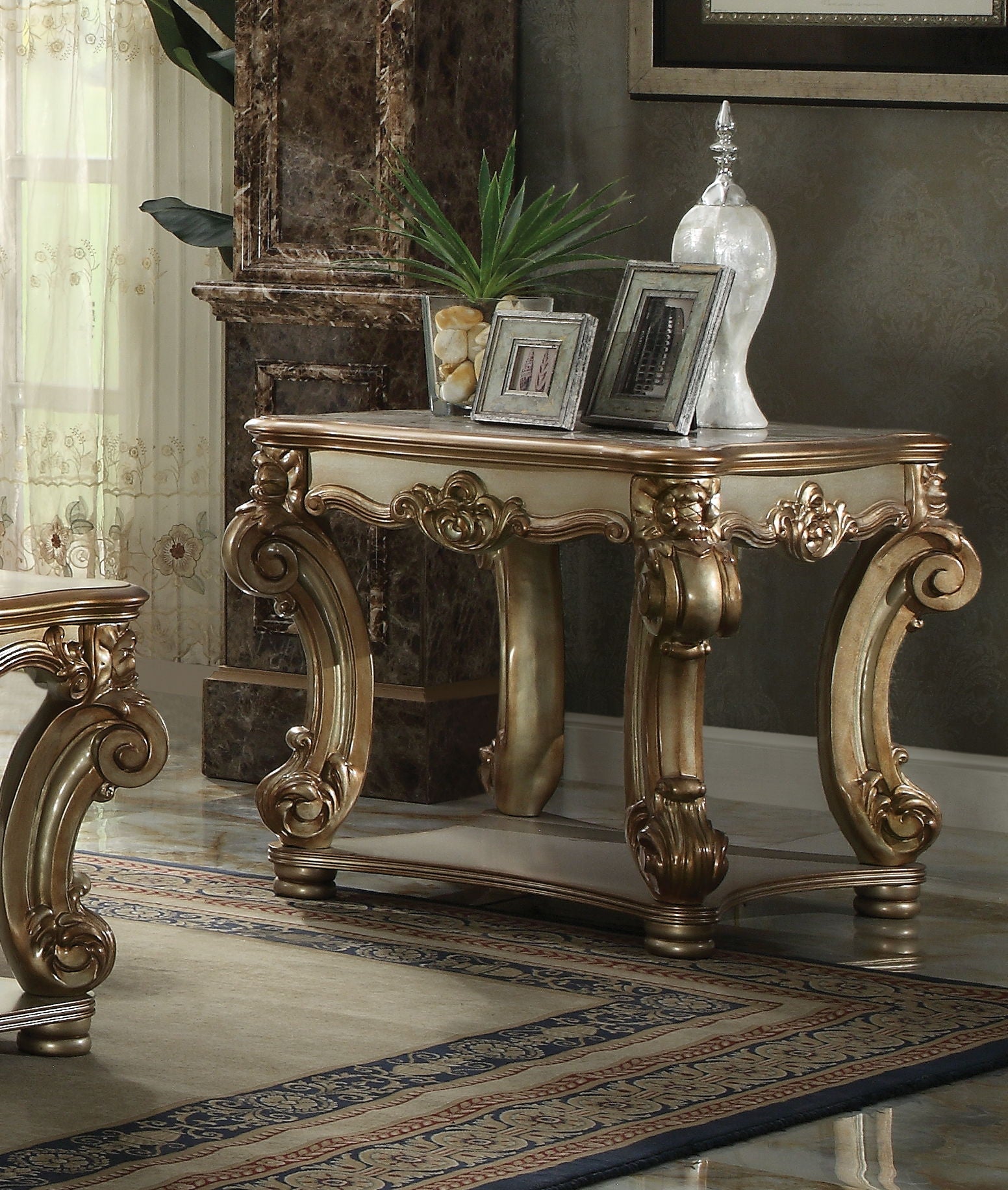ACME Vendome - End Table - Bronze | Meri Furniture