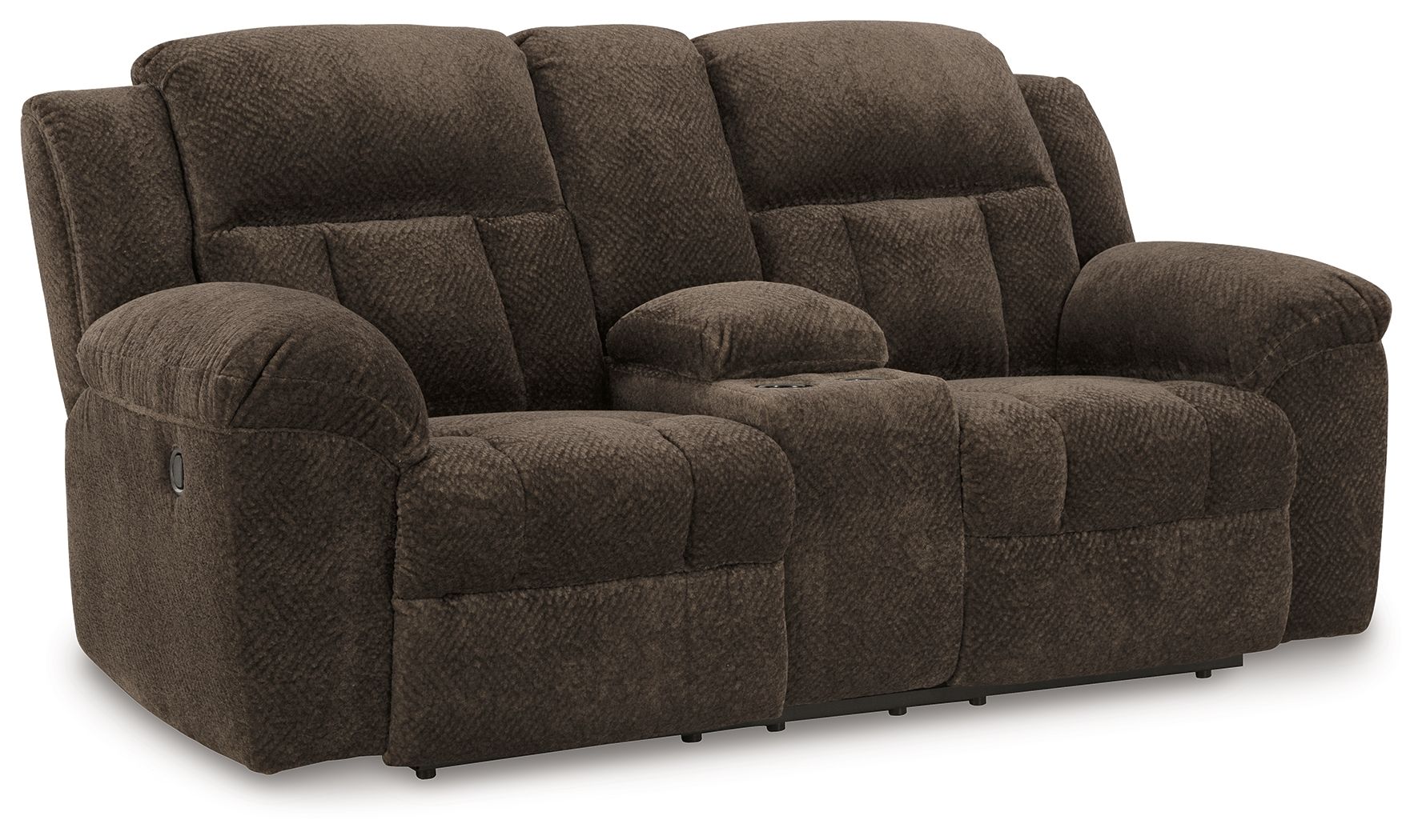 Signature Design by Ashley® Frohn - Dbl Reclining Loveseat With Console | Meri Furniture