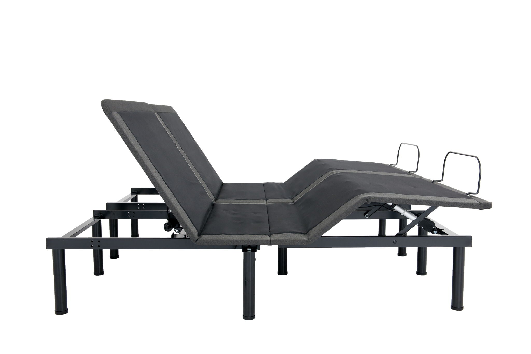 Refresh - 12" King Size Flex Head Latex Foam Hybrid Mattress And Adjustable Base Bundle - Blue