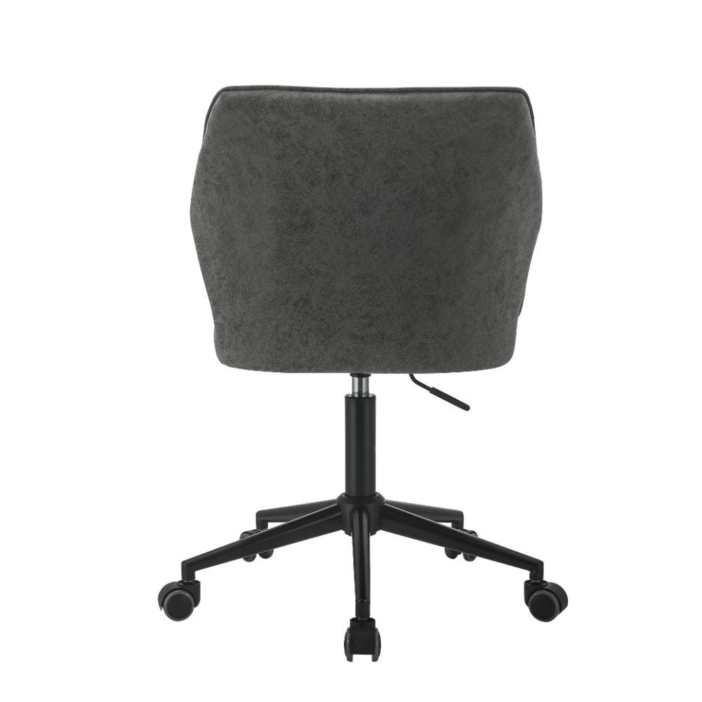 ACME Pakuna - Office Chair - Vintage Gray PU & Black | Meri Furniture