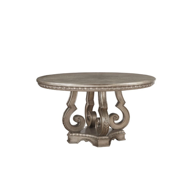 ACME Northville - Dining Table - Antique Silver | Meri Furniture