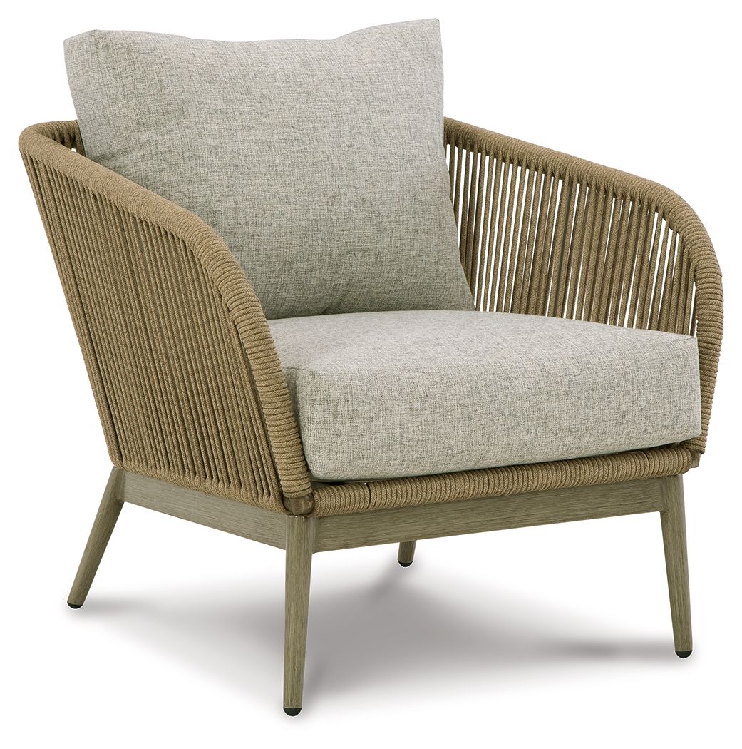 Signature Design by Ashley® Swiss Valley - Beige - Lounge Chair W/Cushion (Set of 2) | Meri Furniture