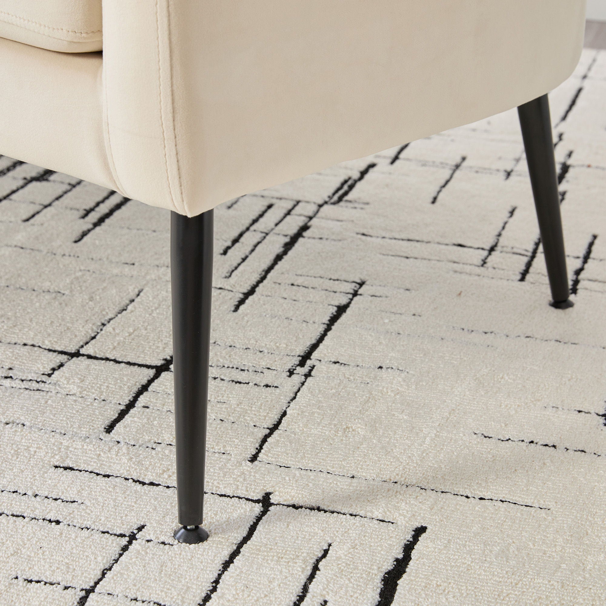 Open Back Loveseat Settee With 3 Pillows