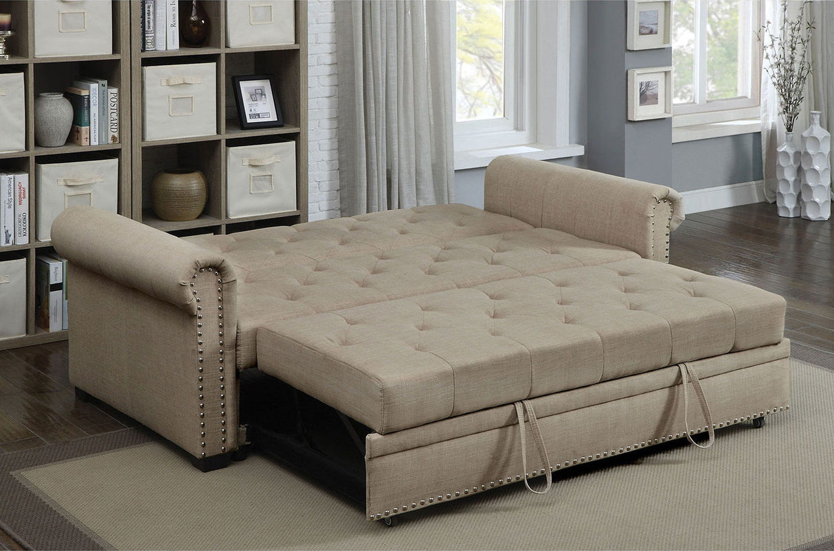 Furniture of America Iona - Futon Sofa - Beige | Meri Furniture