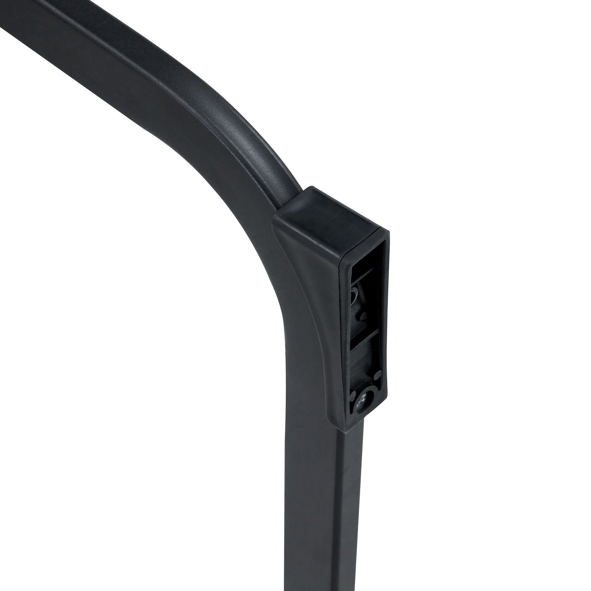 Modern Tech Fabric Bar Stool (Set of 2) With Metal Legs 42.5" Tall For Home Bar & Restaurant - Black / Brown