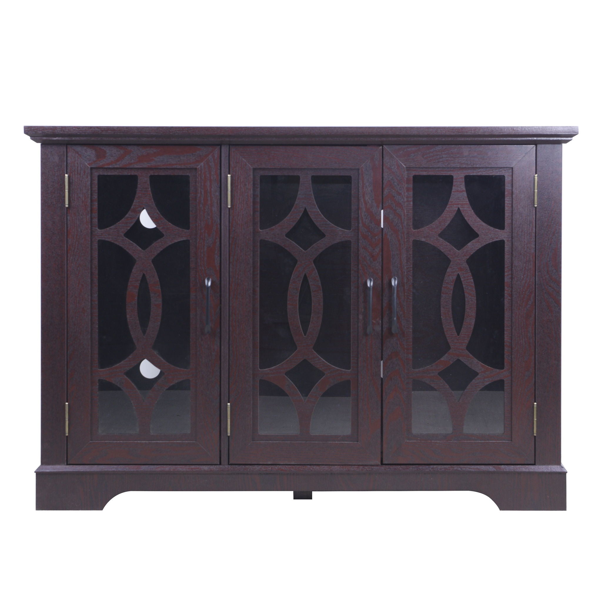 Spacious Sideboard With 3 Doors - Ox Blood Red