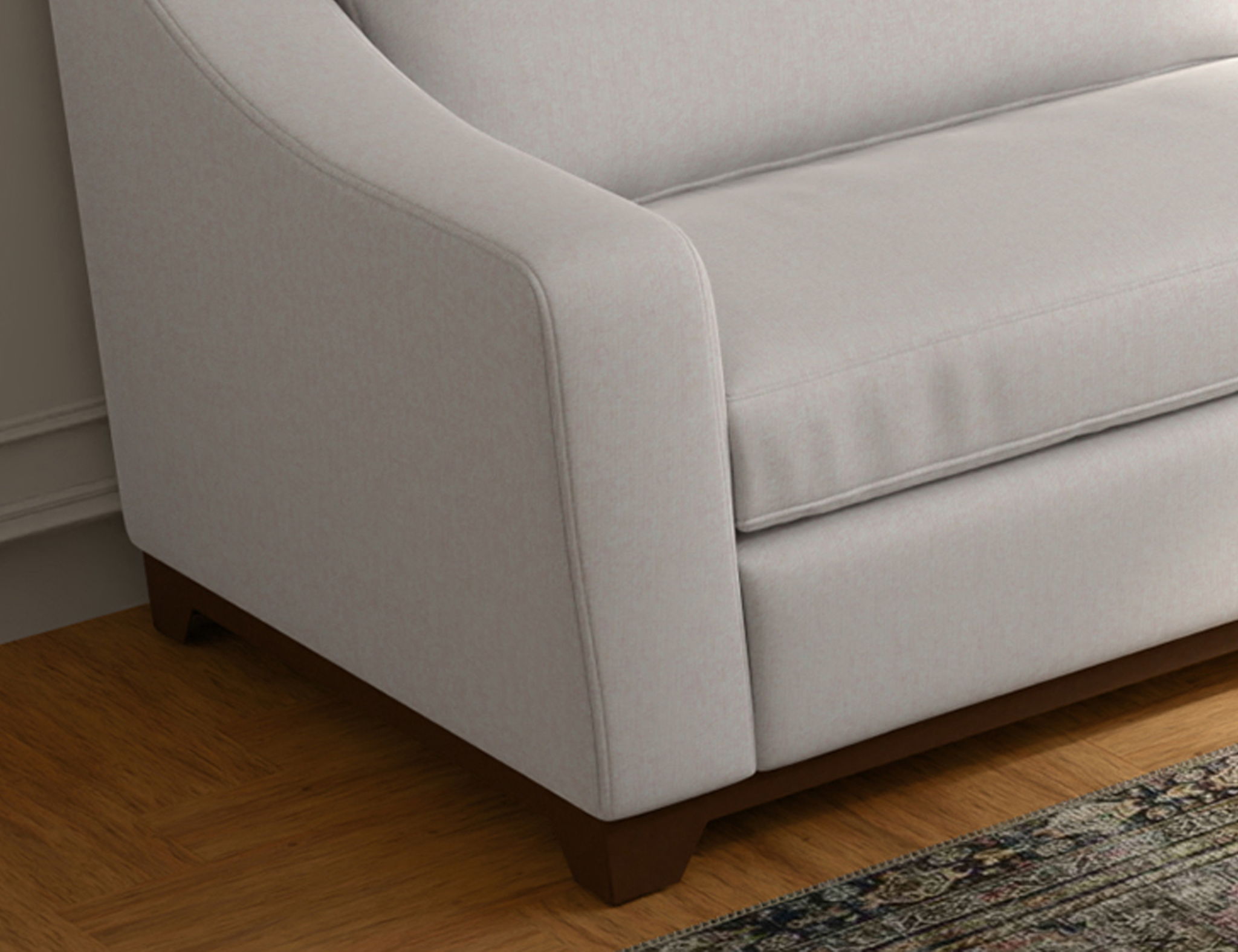 Natural Parota - Sofa - Mink Withe / Katerina Marble