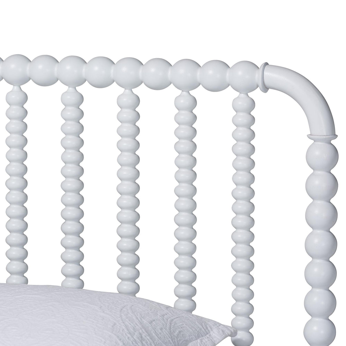 Lucera 6-Drawer Platform Bed with Bobbin Frame, Twin, White