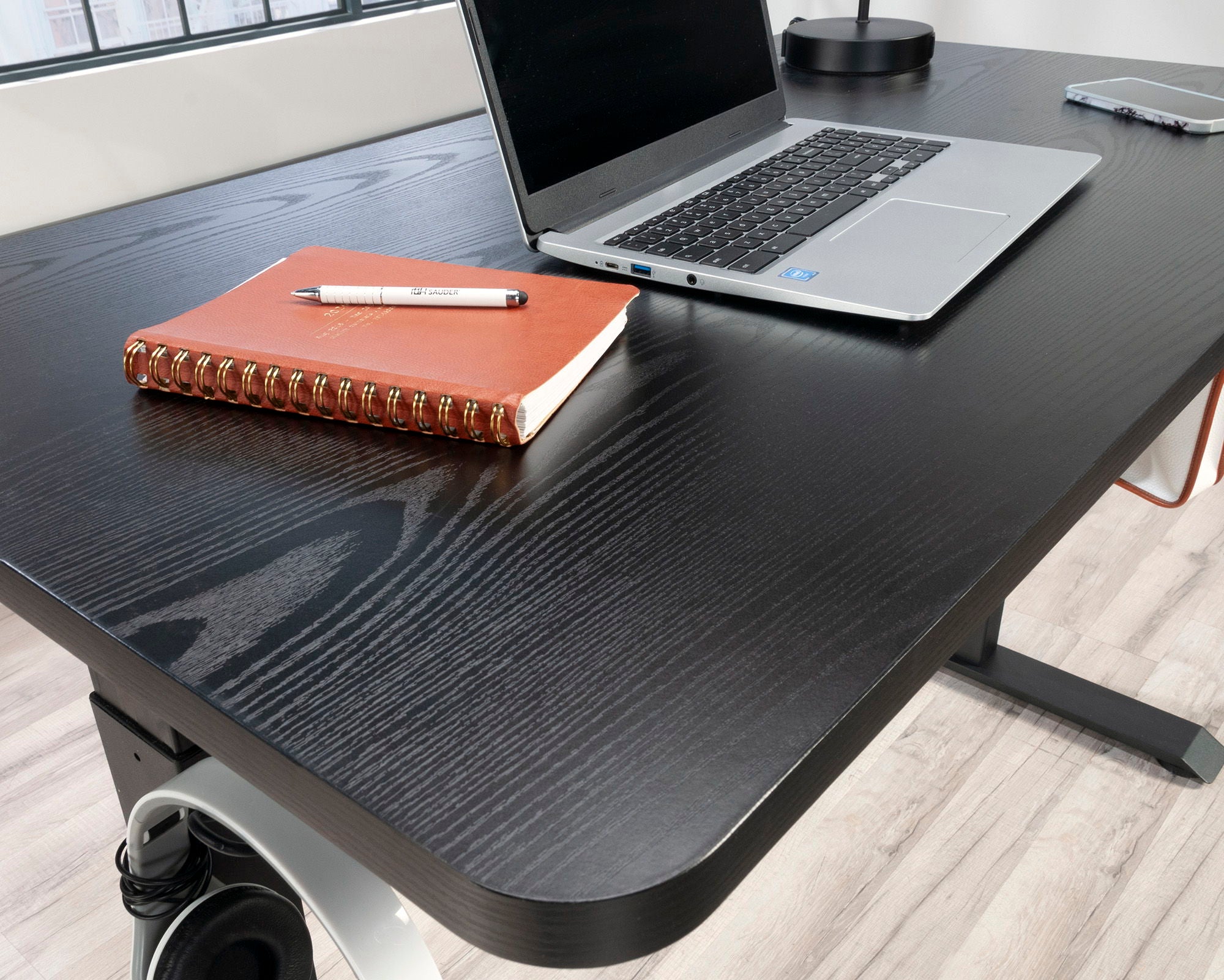 48" x 27" Electric Standing Desk in Black