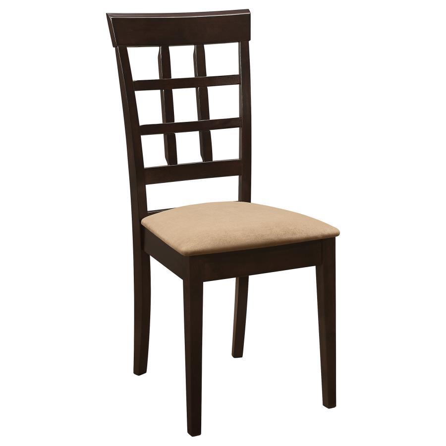 Coaster Fine Furniture Gabriel - Lattice Back Side Chairs (Set of 2) - Cappuccino | Meri Furniture