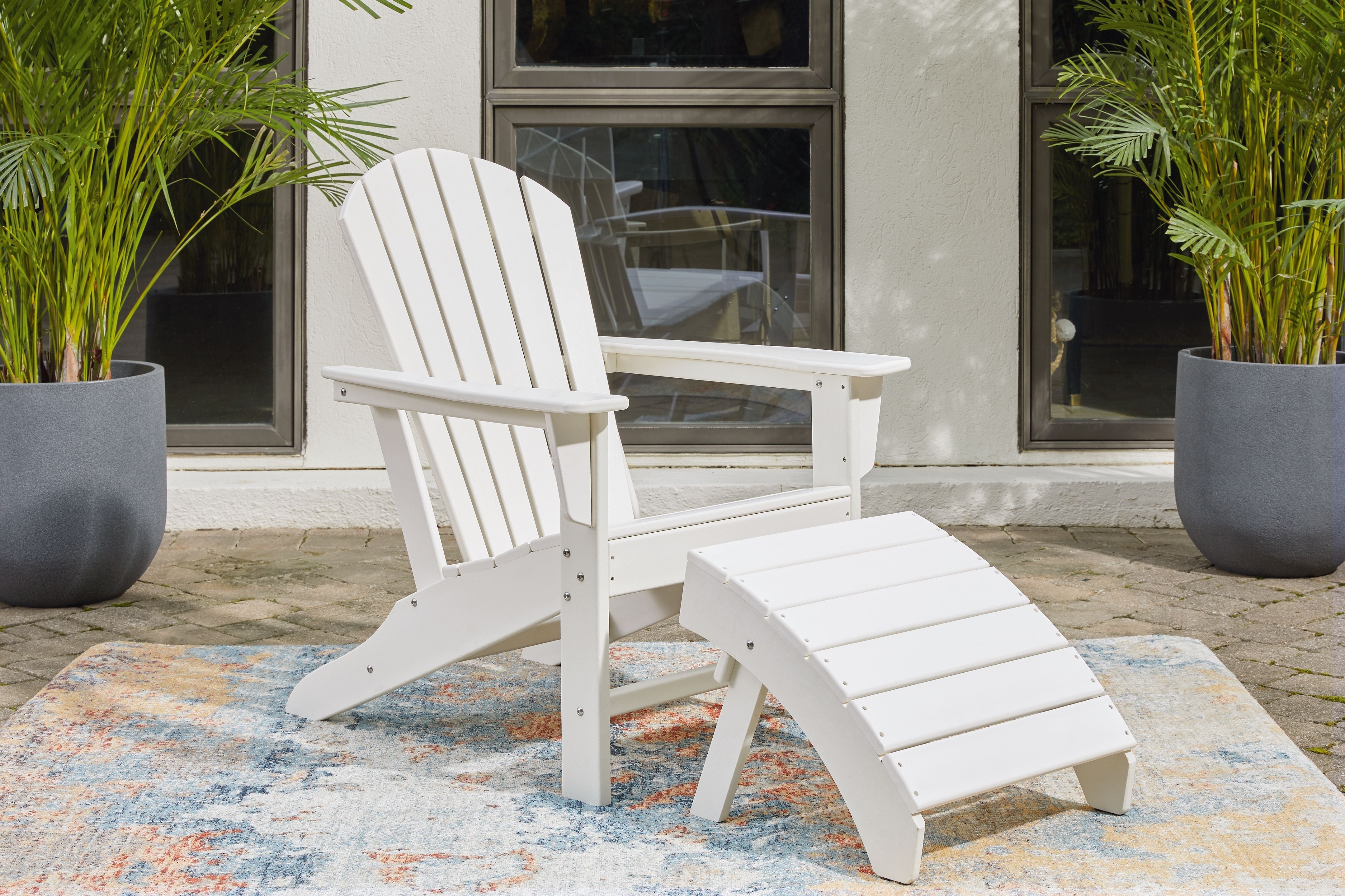 Signature Design by Ashley® Sundown Treasure - 2 Pc. - Adirondack Chair And Ottoman | Meri Furniture
