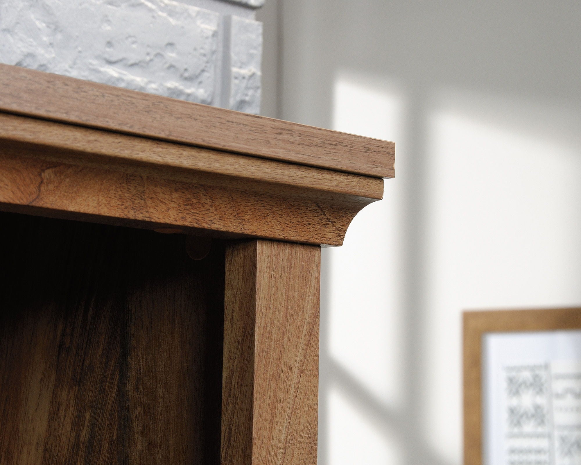 Transitional 3-Shelf 2-Door Bookcase