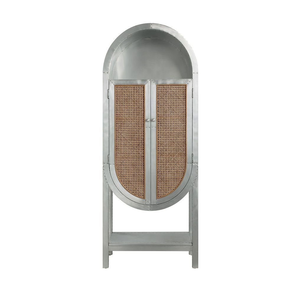 ACME Ogden - Bookcase - Aluminum | Meri Furniture