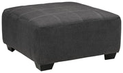 Ambee - Oversized Accent Ottoman - Slate