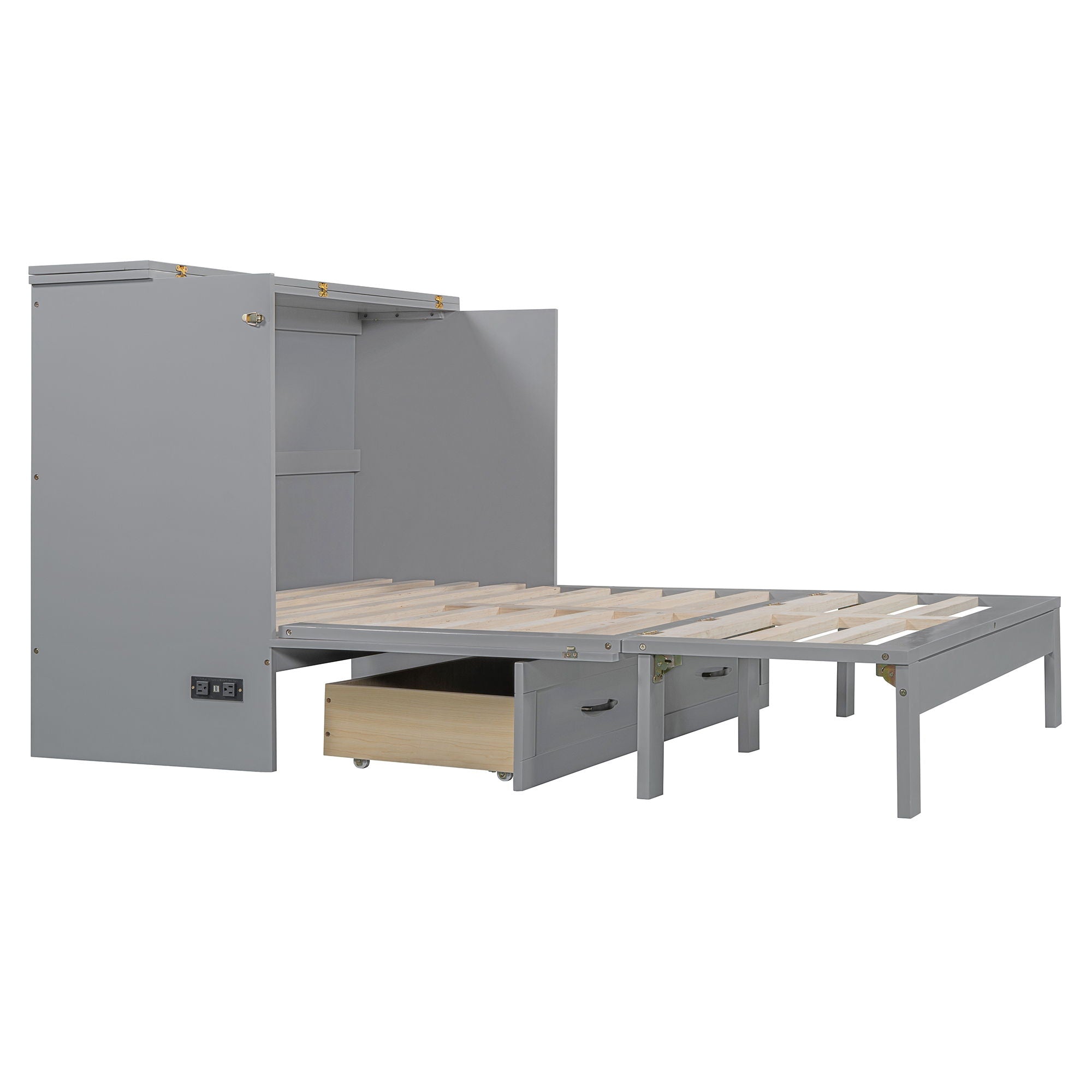 Murphy Bed With Large Drawers