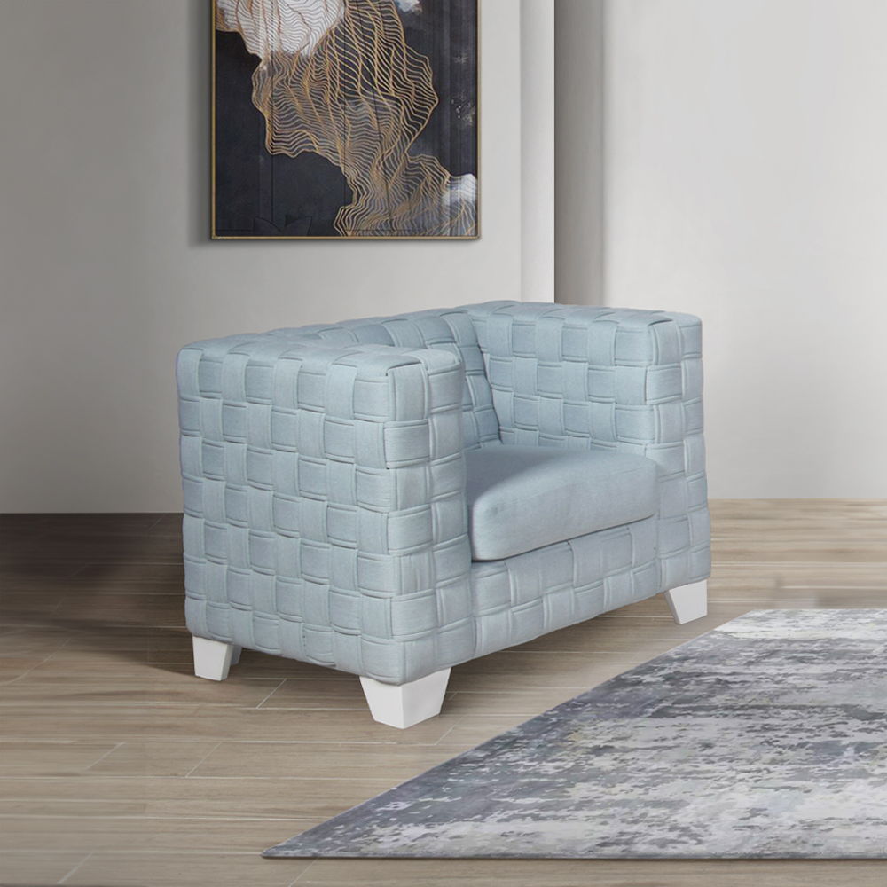 ACME Saree - Chair - Light Teal & White | Meri Furniture