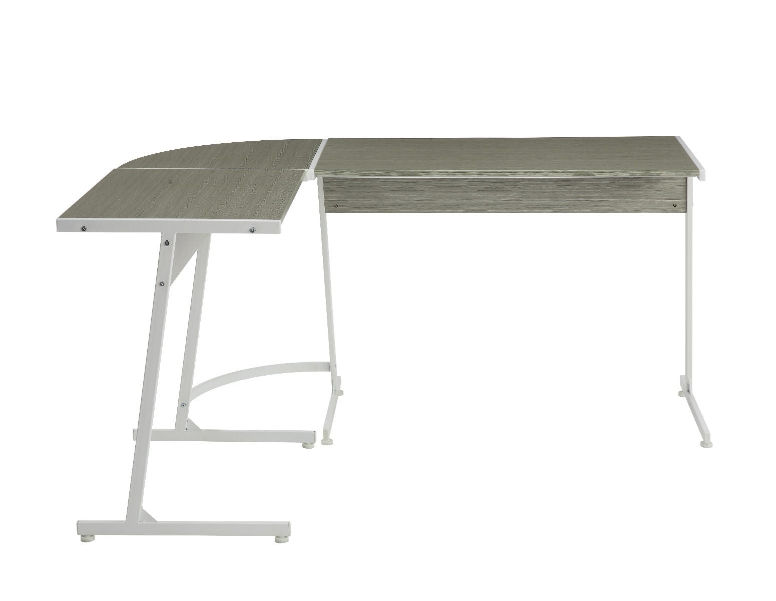 ACME Dazenus - Desk - Gray & White Finish | Meri Furniture