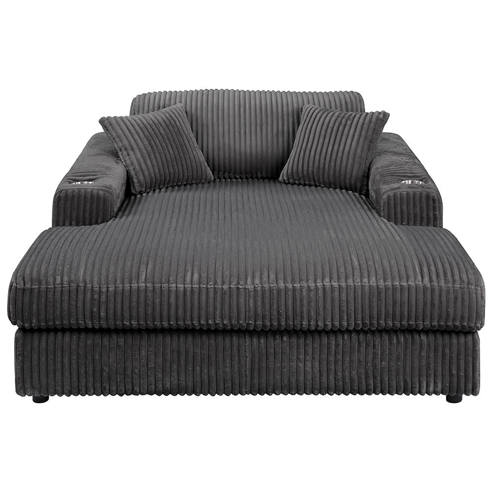 ACME Hilde - Chaise With 2 Pillows | Meri Furniture