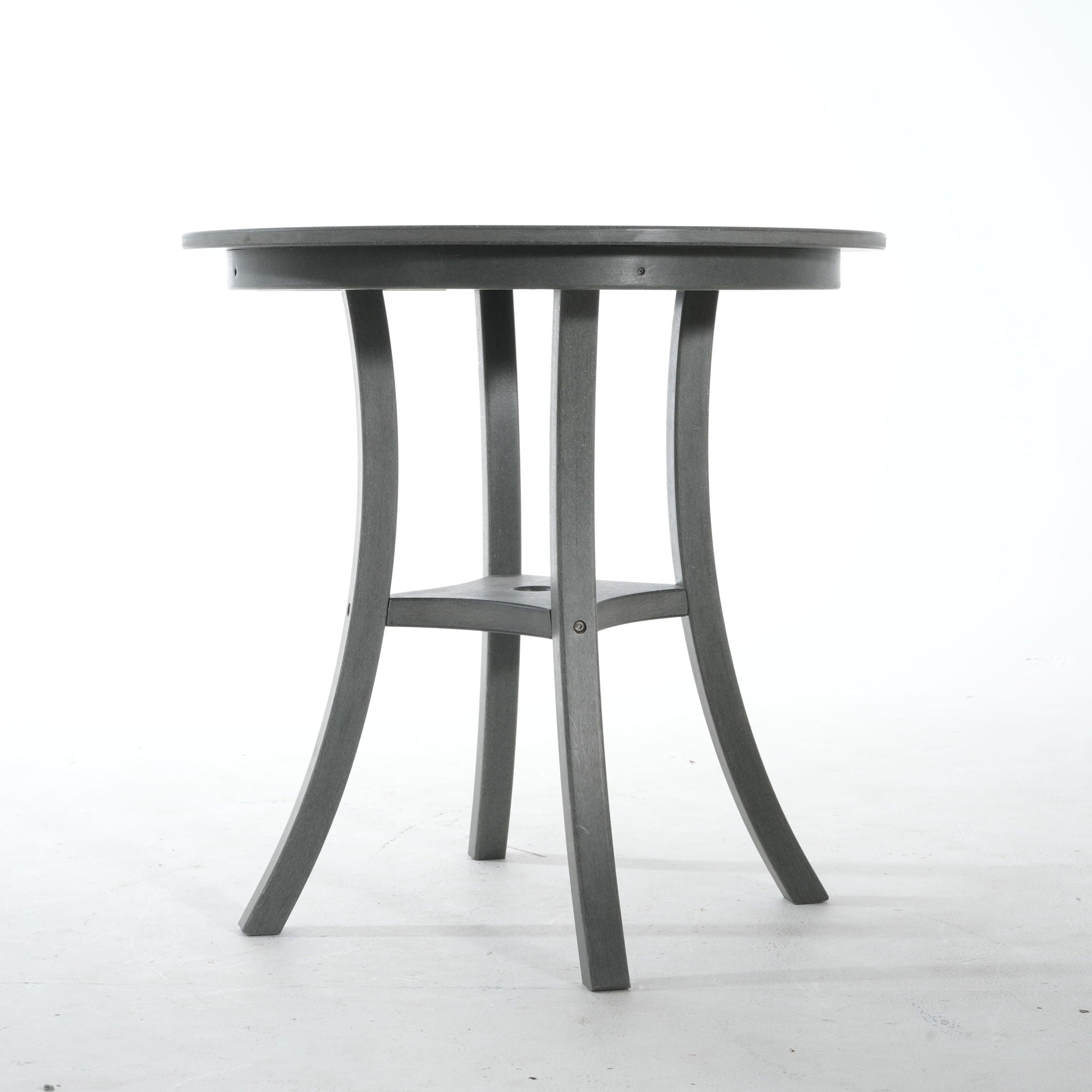 3 Piece Outdoor Dining Set, Round Patio Table With 2 Armless Chairs