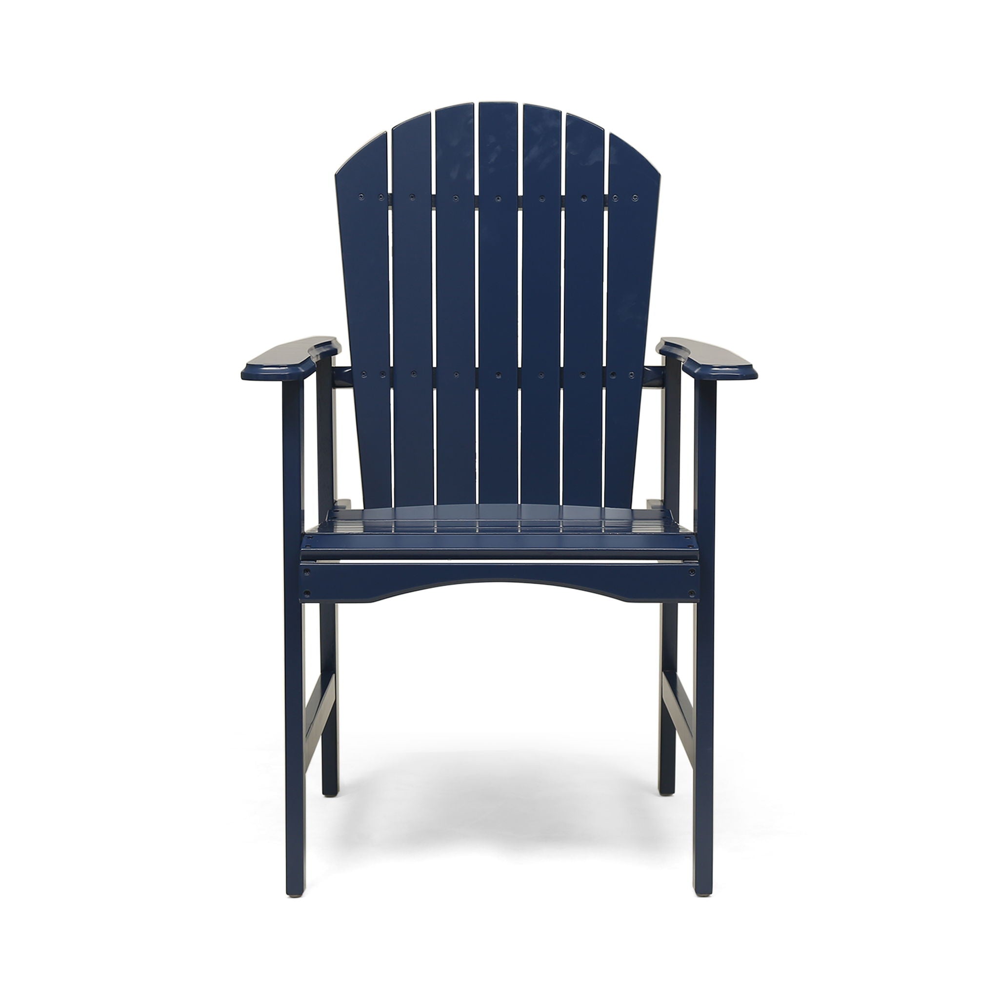 Outdoor Weather Resistant Acacia Wood Adirondack Dining Chairs (Set of 2)