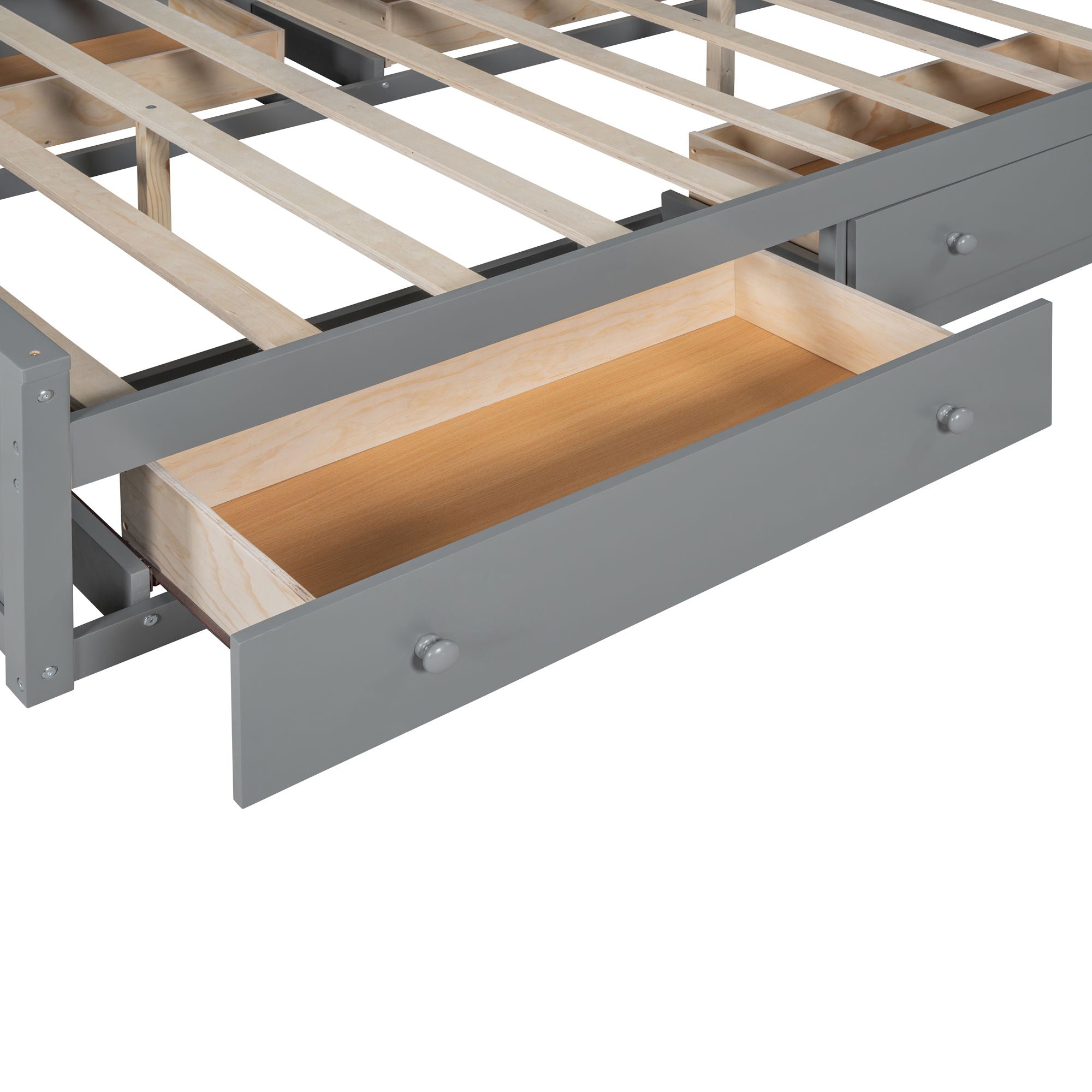 Bed With All In One Cabinet, Shelf And Sockets