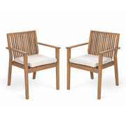 Patio Dining Chair, Comfortable Waterproof Seating (Set of 2)
