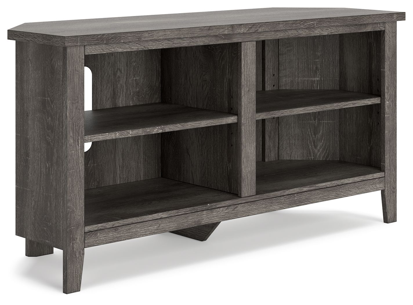 Signature Design by Ashley® Arlenbry - Gray - Small Corner TV Stand | Meri Furniture