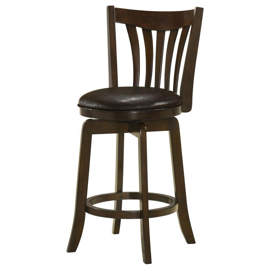 Coaster Fine Furniture Lambert - Wood Height Swivel Bar Chair | Meri Furniture