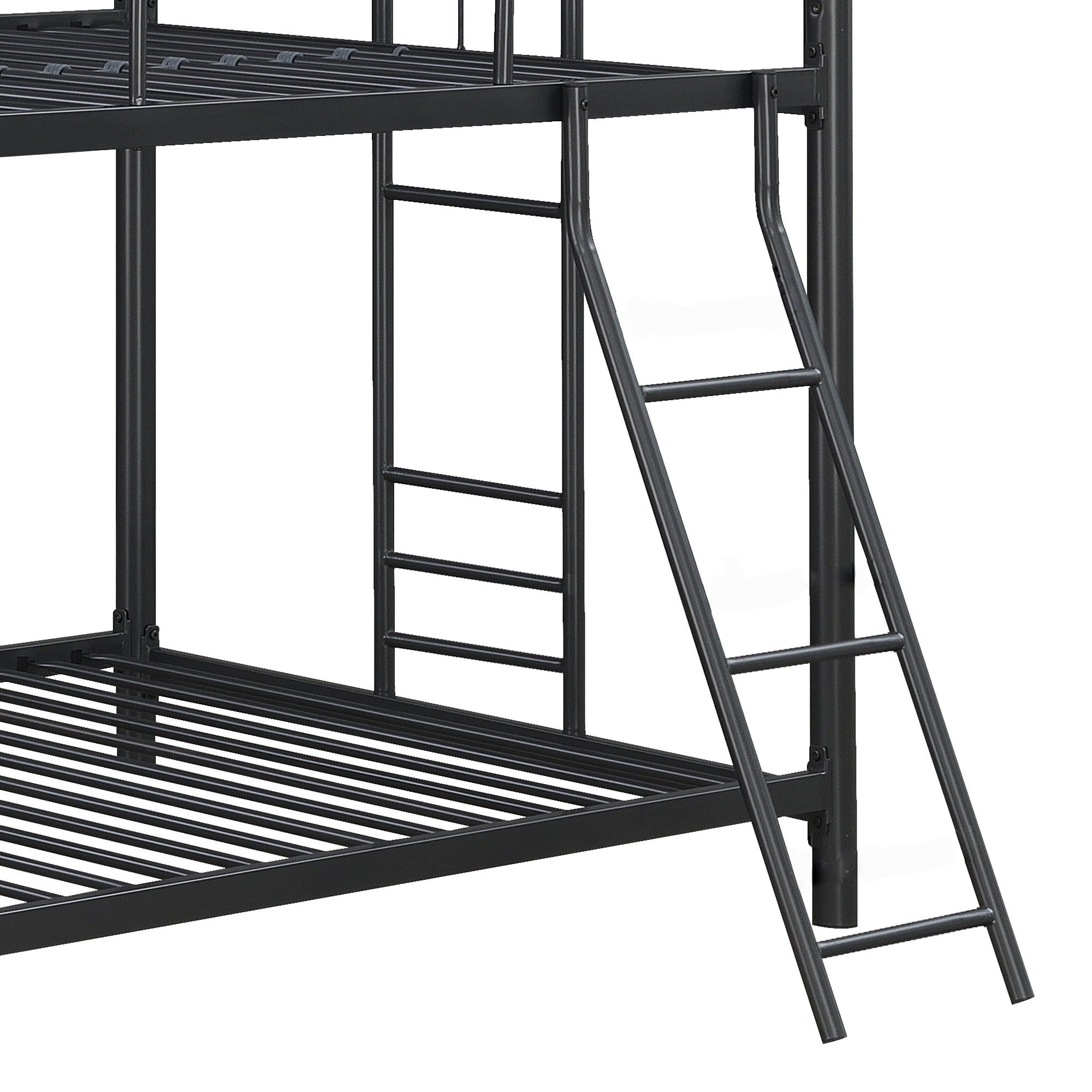 Modern Triple Bunk Bed, Durable Metal Frame