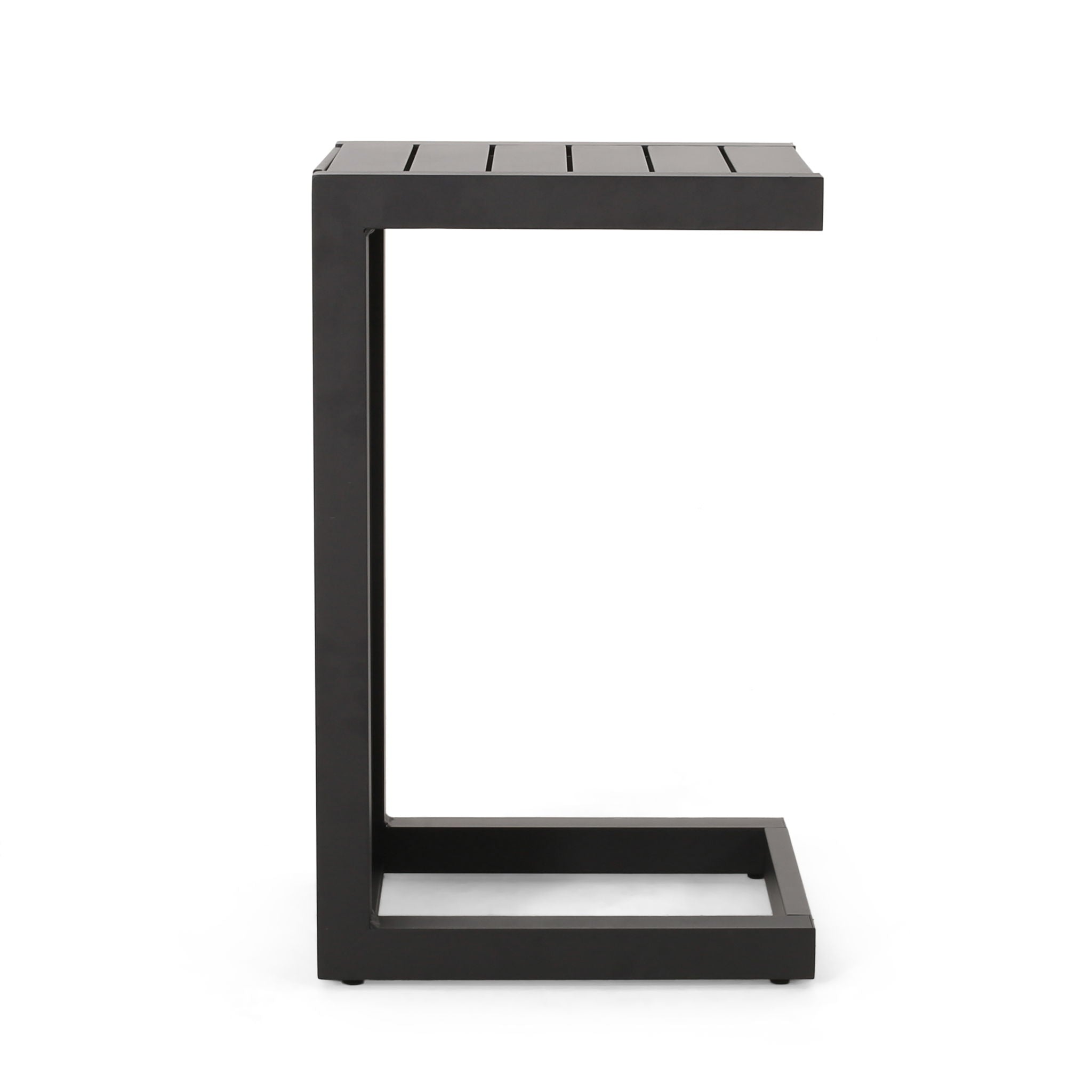 Aluminum Outdoor C - Shaped Side Table For Patio