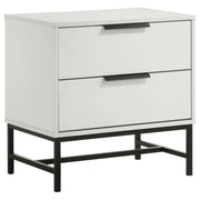 Coaster Fine Furniture Sonora - 2-Drawer Nightstand Bedside Table - White | Meri Furniture