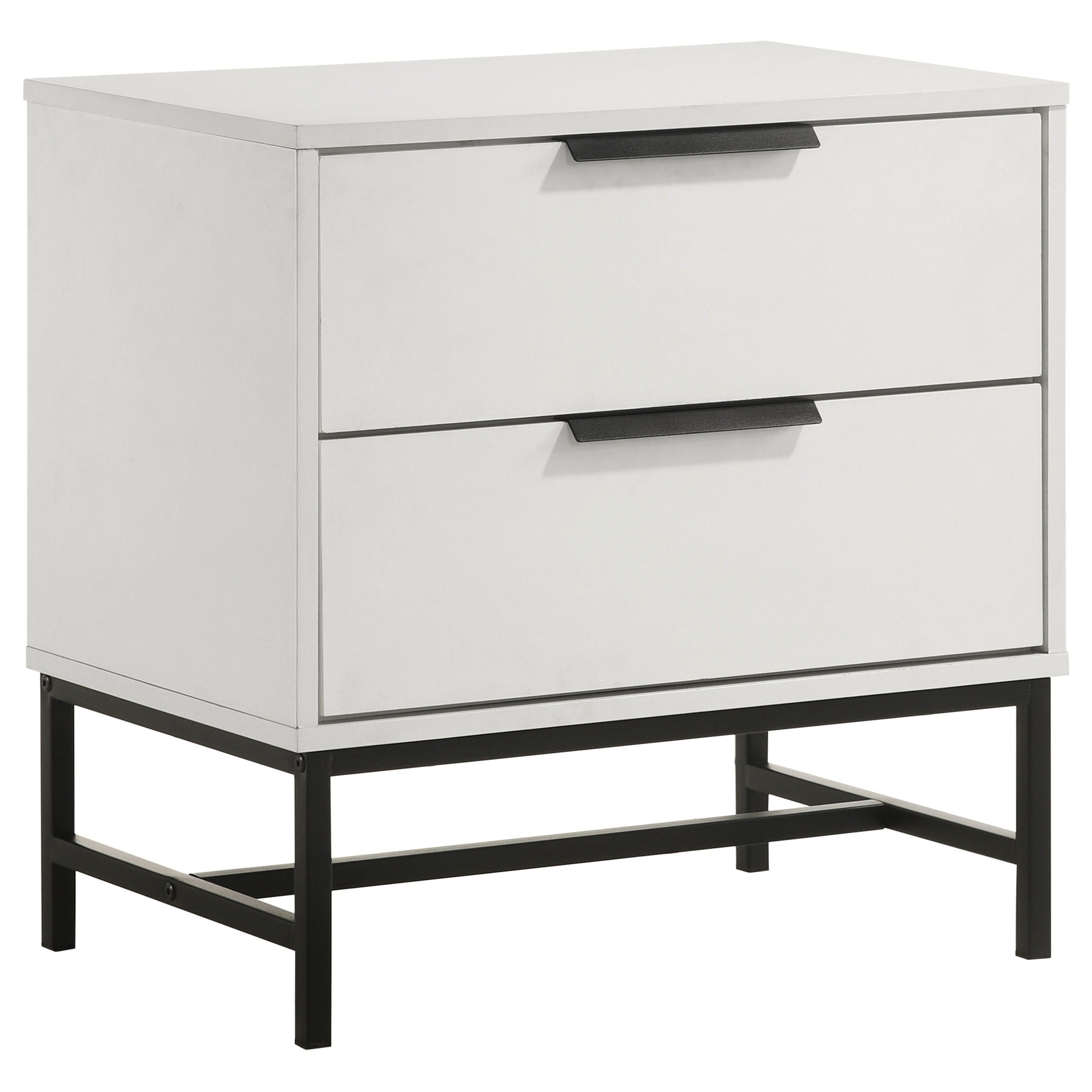 Coaster Fine Furniture Sonora - 2-Drawer Nightstand Bedside Table - White | Meri Furniture