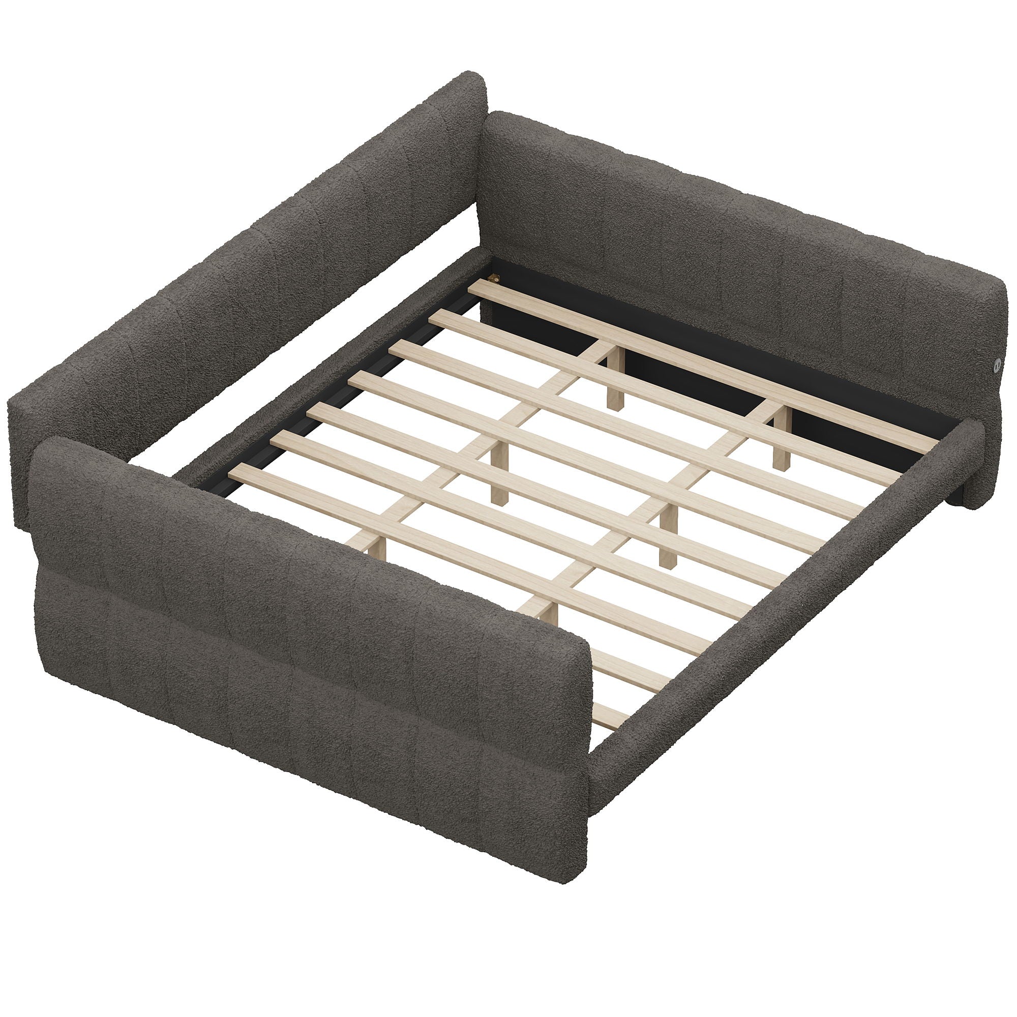 Upholstered Platform Bed With USB Charging