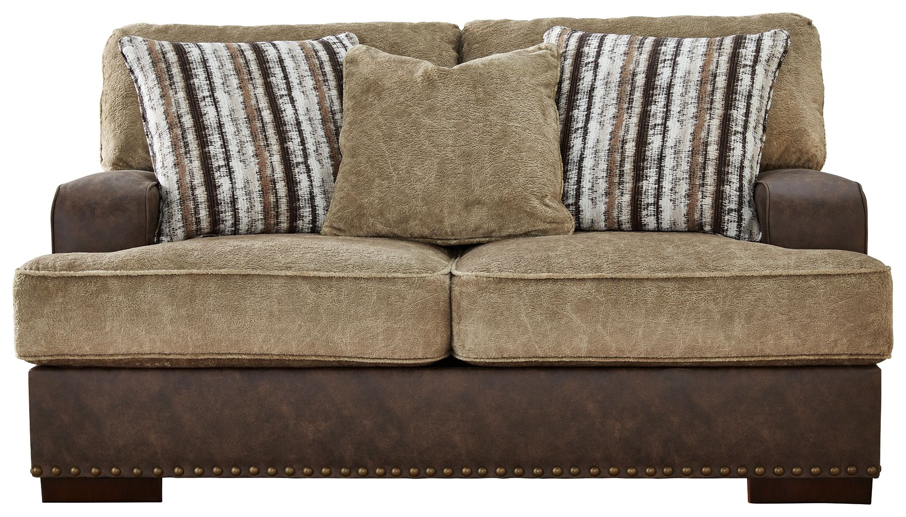 Signature Design by Ashley® Alesbury - Chocolate - Loveseat | Meri Furniture