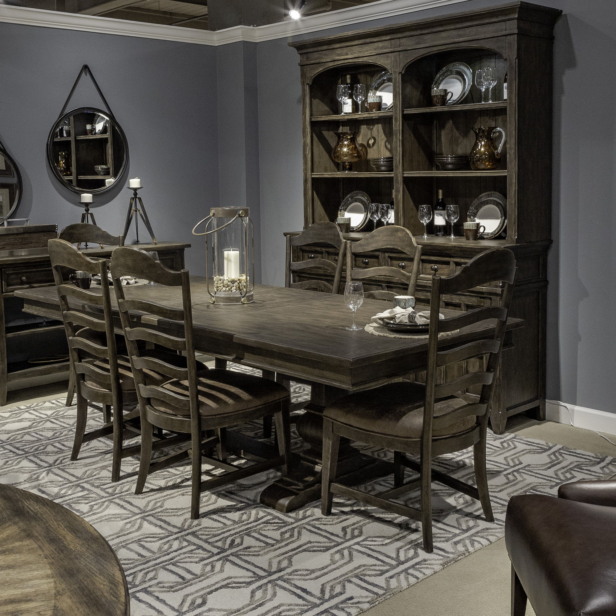 Liberty Furniture Paradise Valley - Trestle Table Set | Meri Furniture