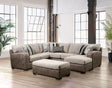 Furniture of America Ashenweald - Sectional - Brown / Light Brown | Meri Furniture