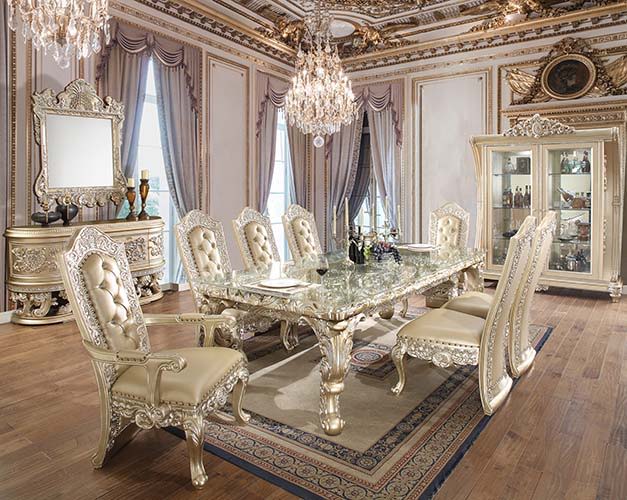 ACME Vatican - Server - Champagne Silver Finish | Meri Furniture