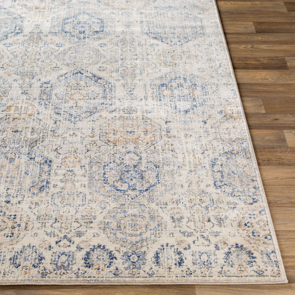 Indigo Machine Woven Rug