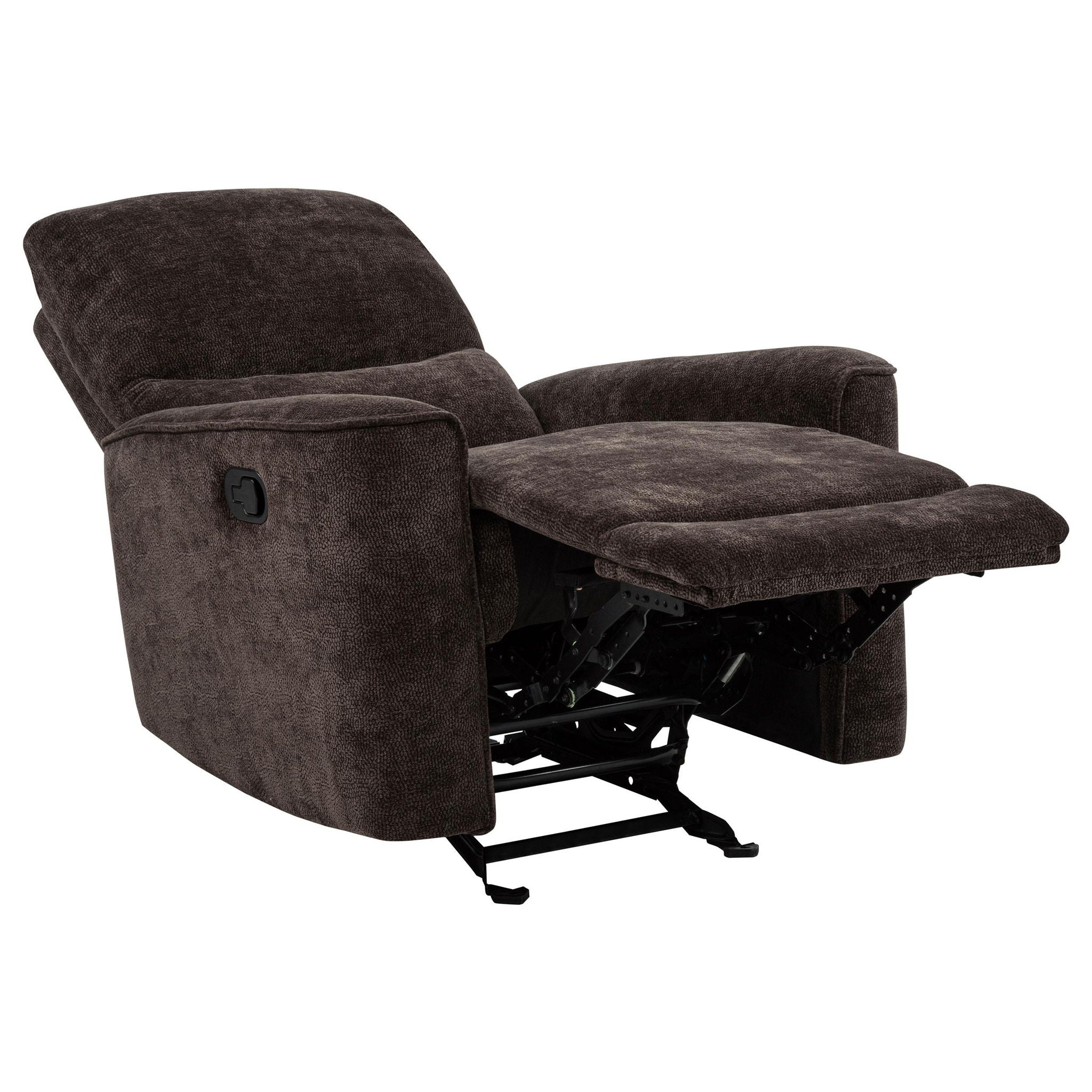 Navarro 3-piece Upholstered Reclining Sofa Set Dark Brown