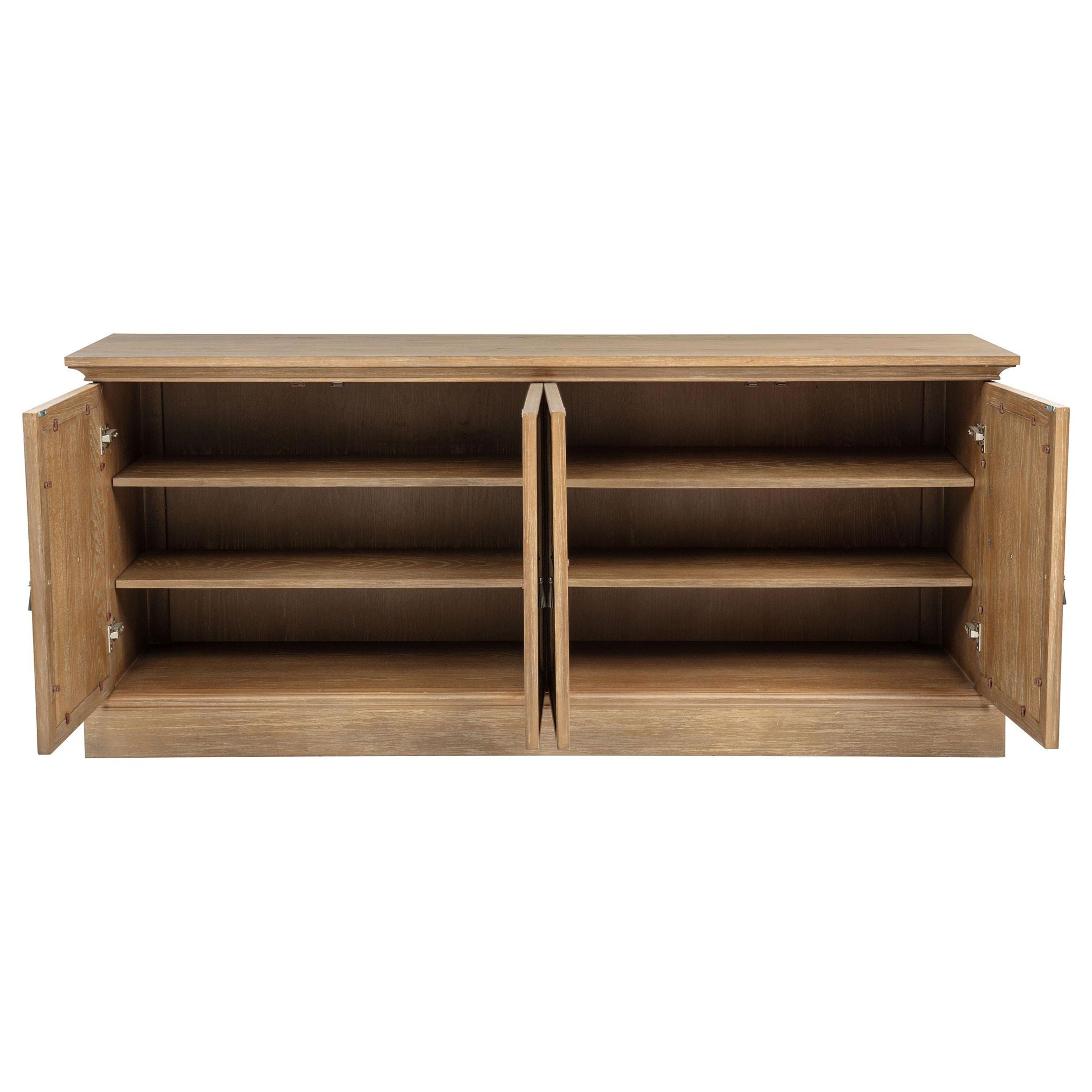 Brockway 4-door Dining Sideboard Buffet Cabinet Barley Brown