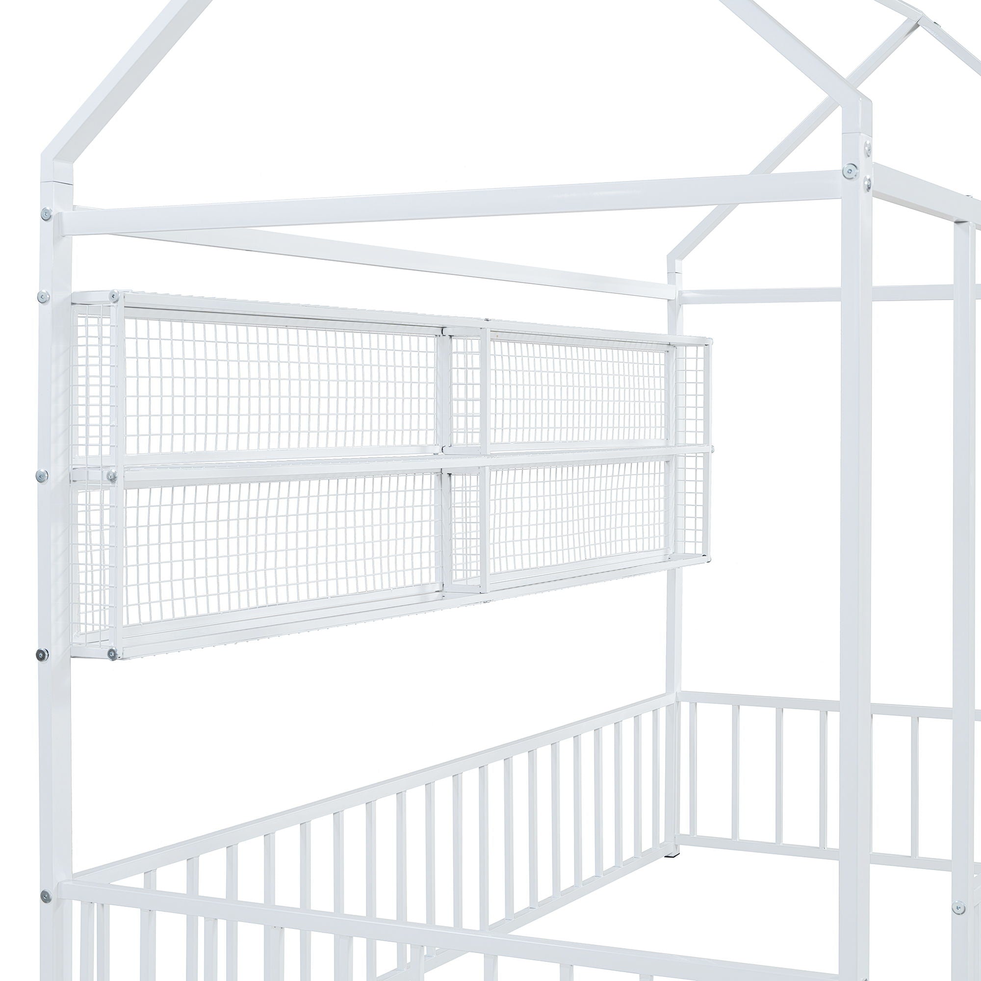 House Frame With Fence And Shelves