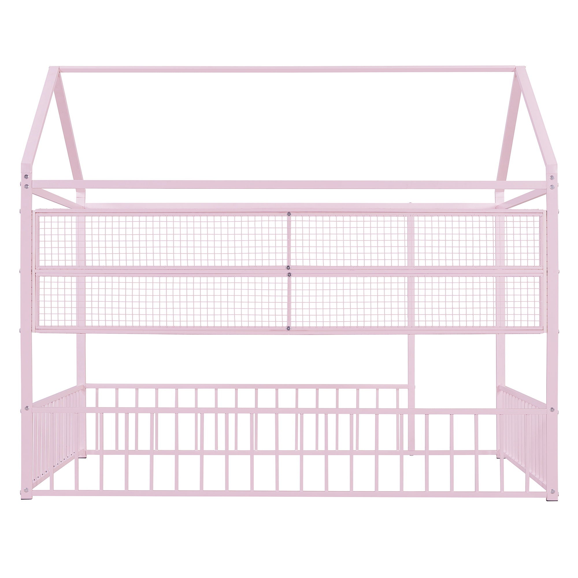 House Frame With Fence And Shelves