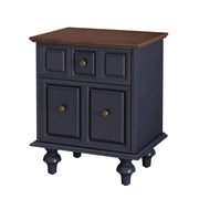 Vintage Nightstand With 2 Drawers And Roman Column Legs