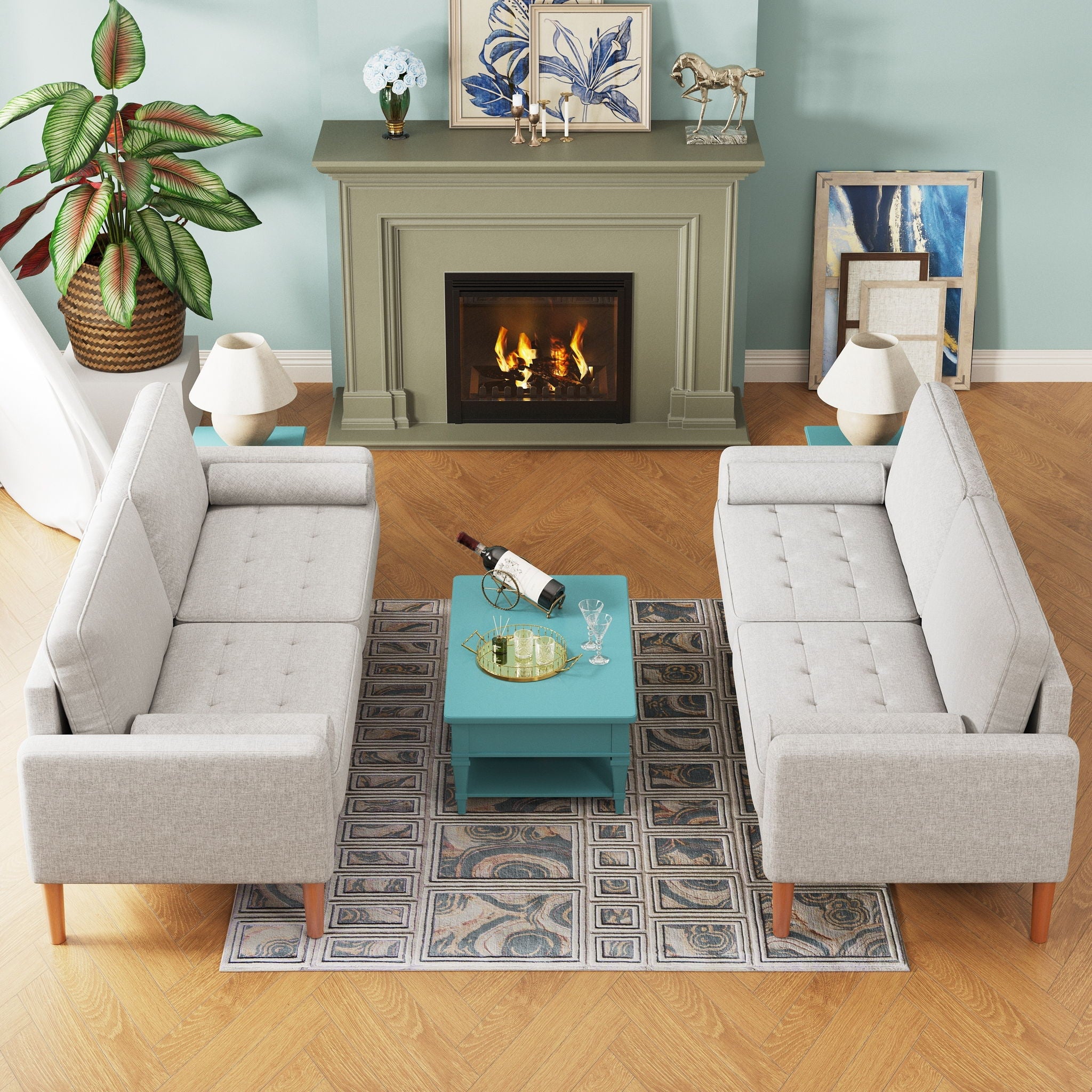 Roma - Modern 3 Seater Sofa Couch