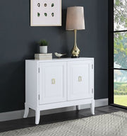ACME •Assembled•Rectangular Accent Table w/2 Door•Table Top Thickness: 25 mm | Meri Furniture