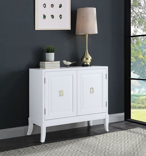 ACME •Assembled•Rectangular Accent Table w/2 Door•Table Top Thickness: 25 mm | Meri Furniture