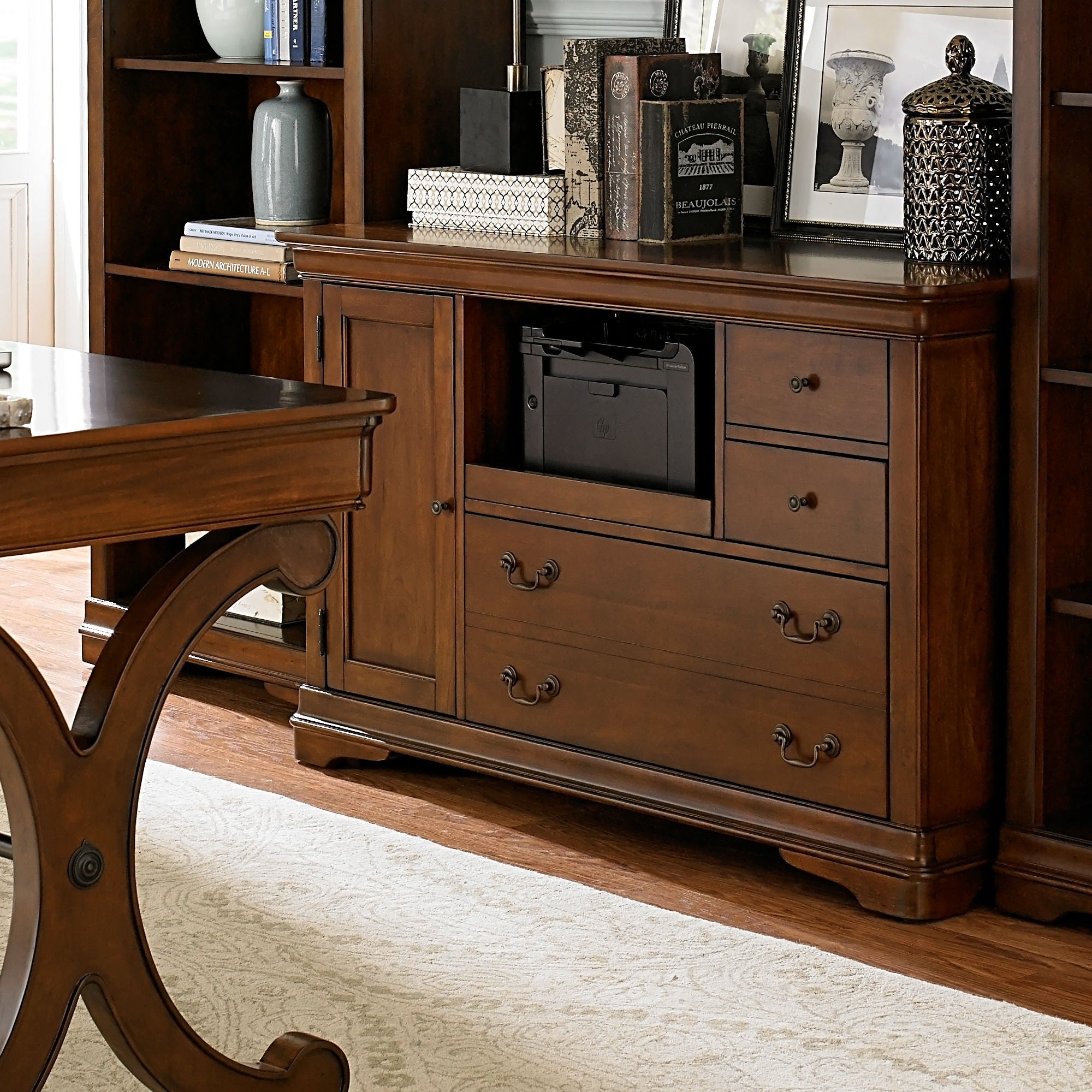 Liberty Furniture Brookview - Credenza - Dark Brown | Meri Furniture