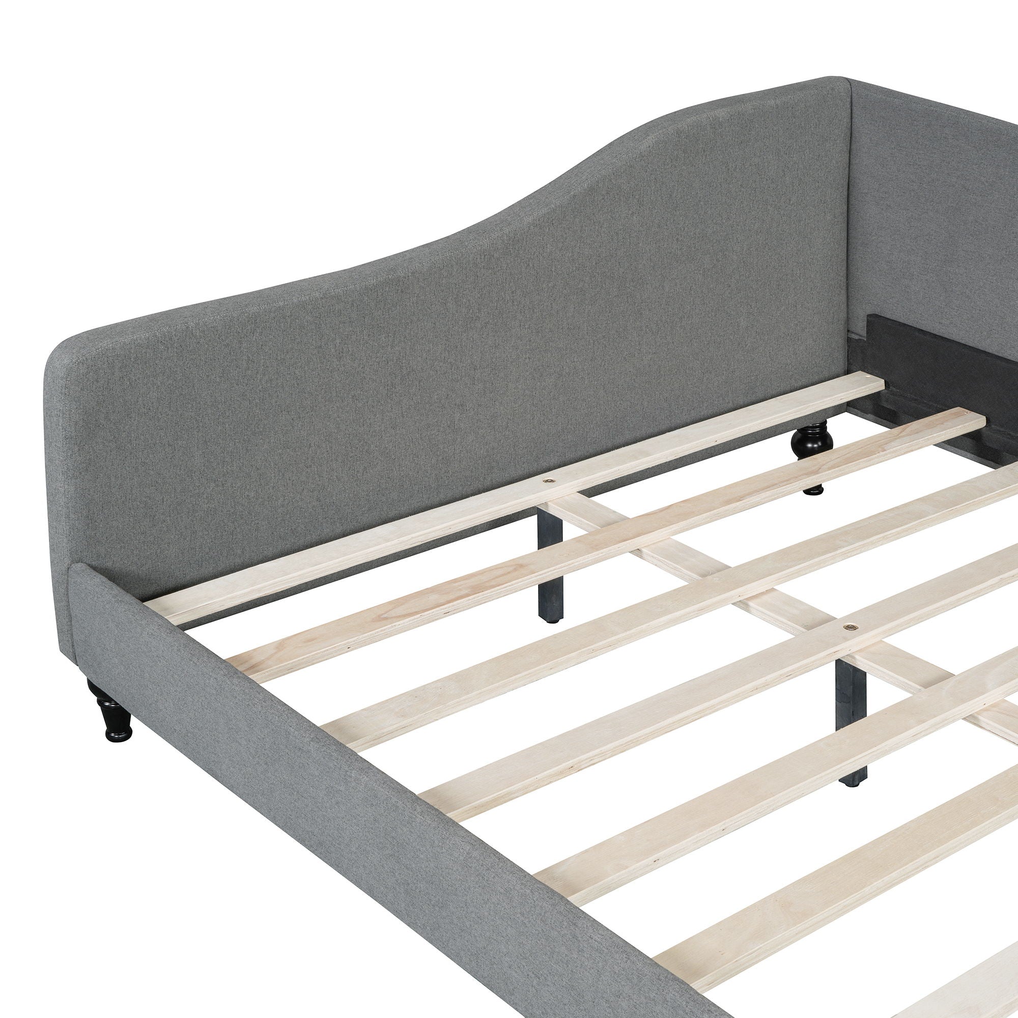 Modern L Shaped Linen Daybed With Legs