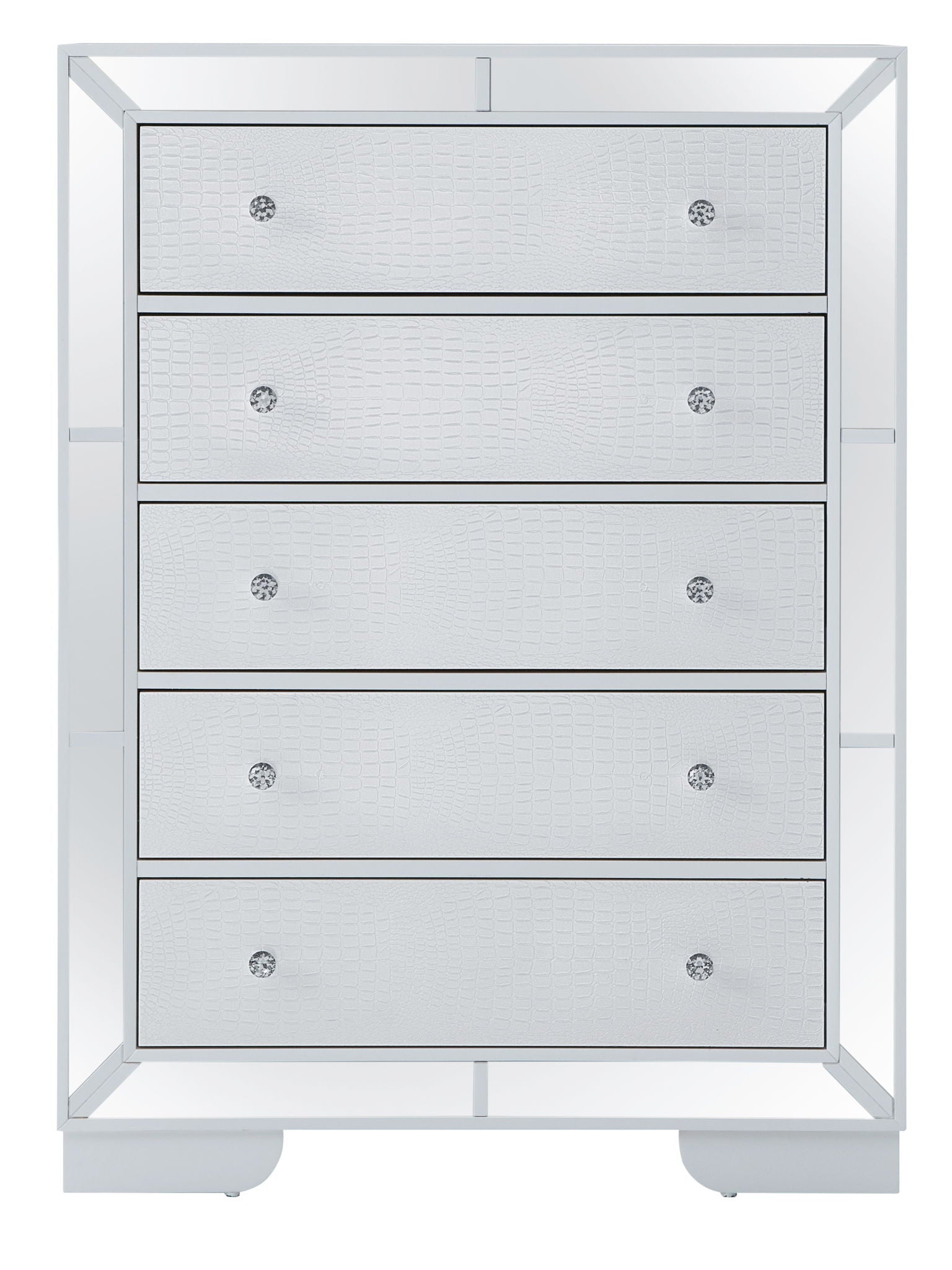 Sleek Contemporary Storage Chest - White